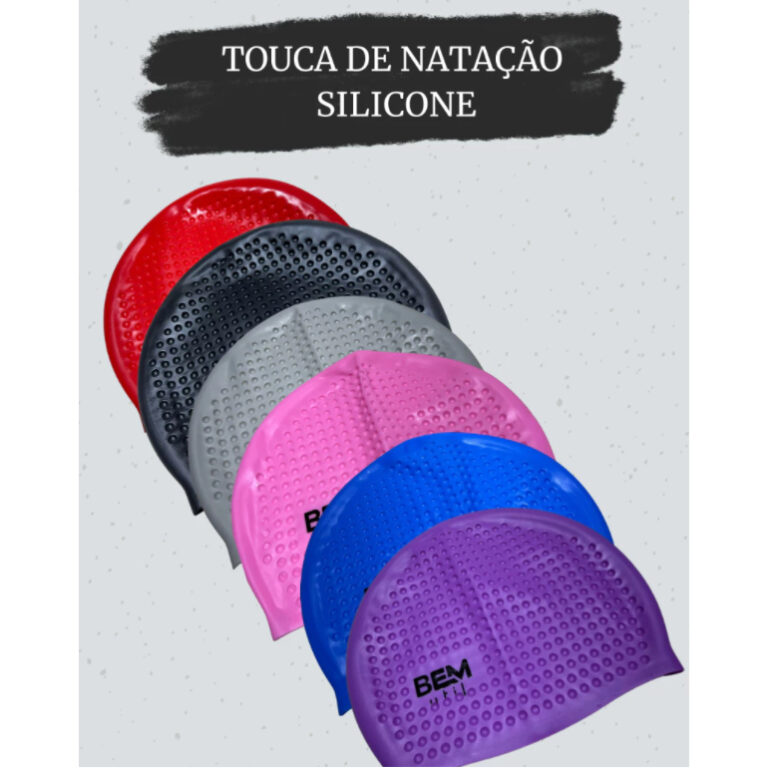 Touca De Natação De Silicone Para Adultos , Com 