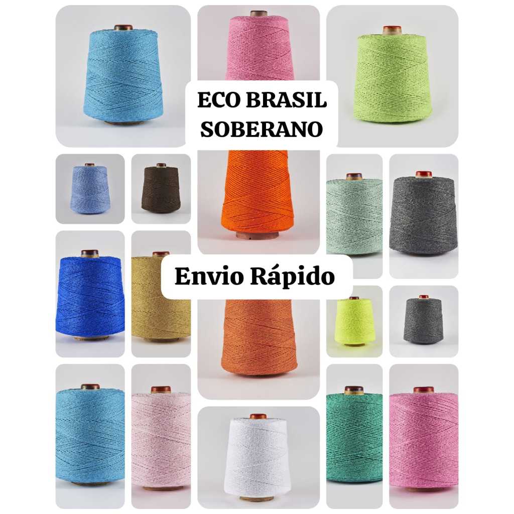 Barbante Eco Brasil Fio n. 6  700g / 610 metros