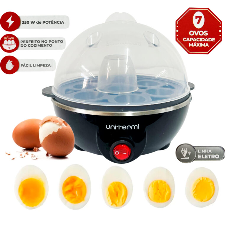 Cozedor de Ovo 7 ovos 220V Elétrico Portátil Coz