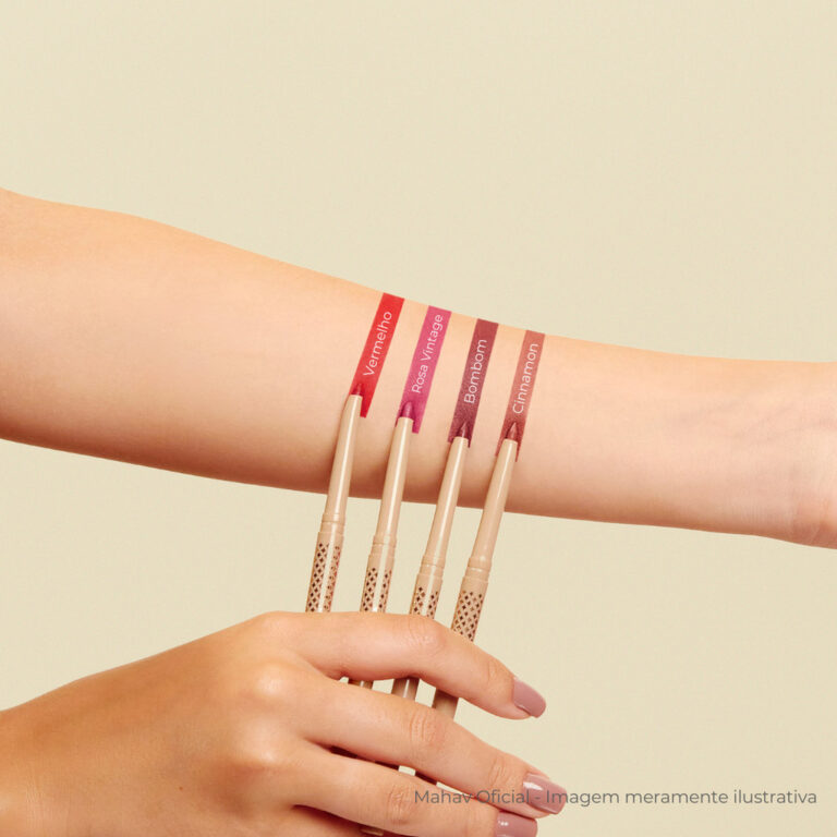 Lápis Delineador Retrátil para Lábios Mahav