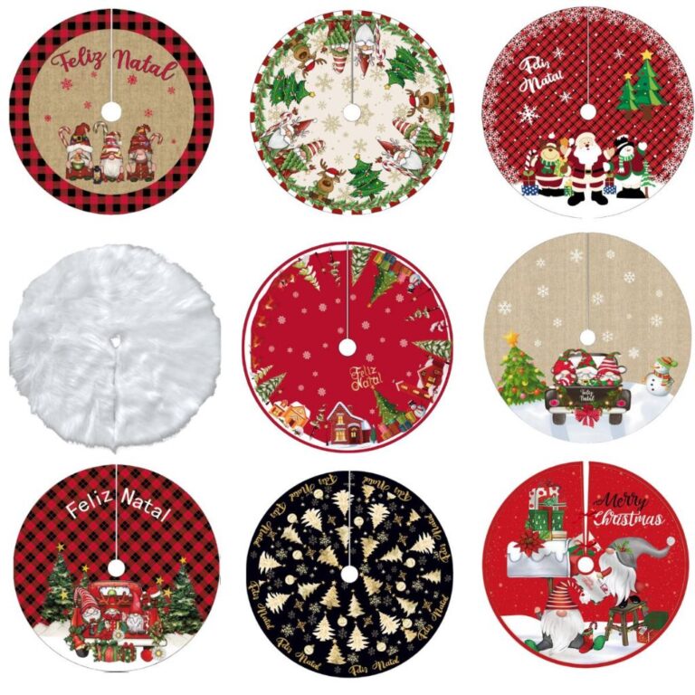 Saia Tapete Base Árvore De Natal Decoração Papa