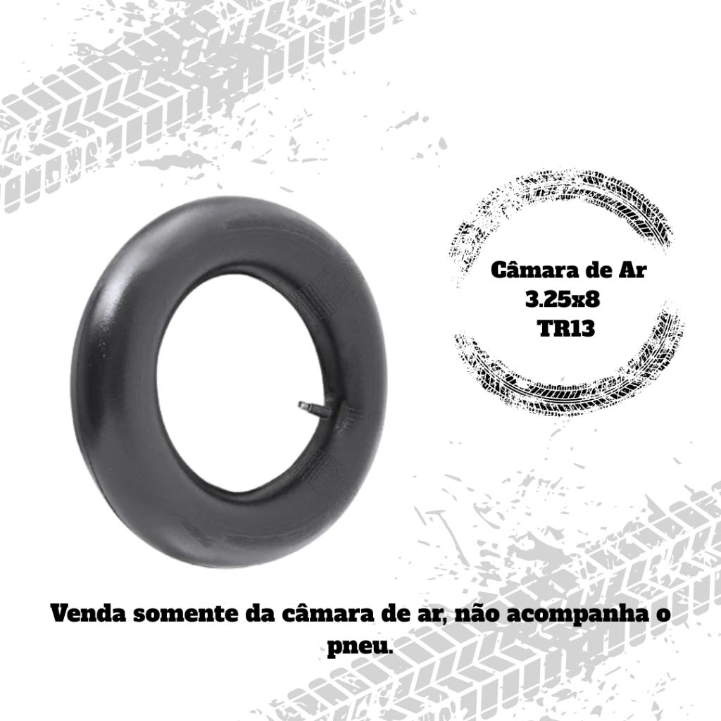 Câmaras de Ar 3.25×8 TR13 Carrinho de Mão e Carriola