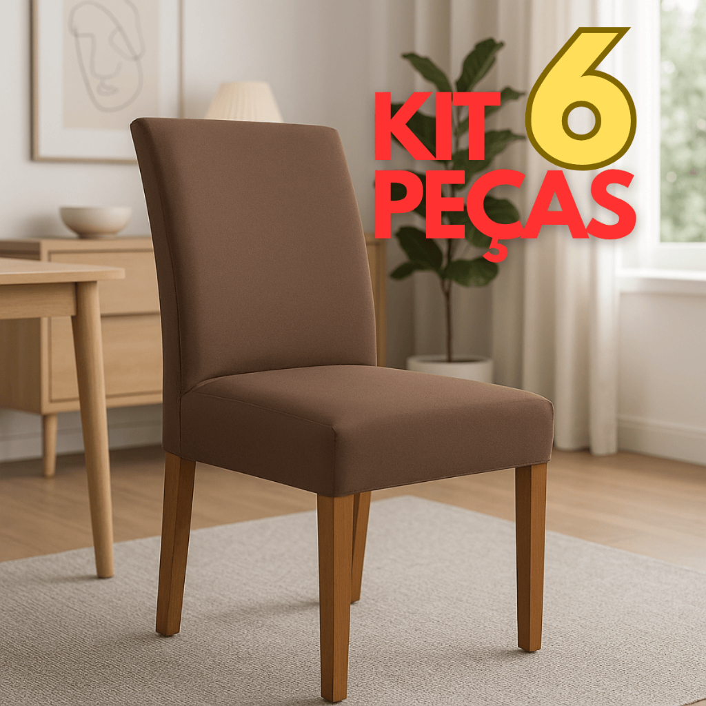 Kit 6 Capa De Cadeira de Jantar Oliveira Bordados Envio Imediato