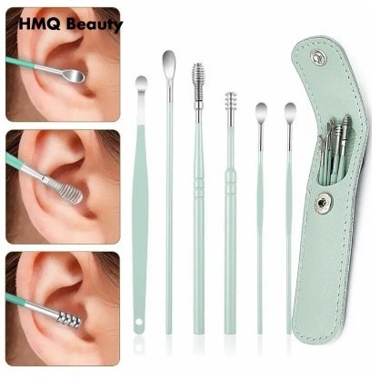 Kit 6 Peças Colher De Aço Inoxidável Portátil 