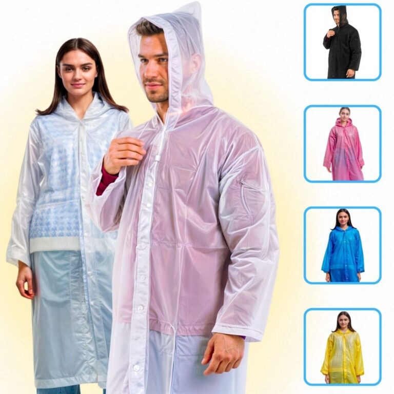 Kit Capa De Chuva Adulto Unissex Reutilizável Res