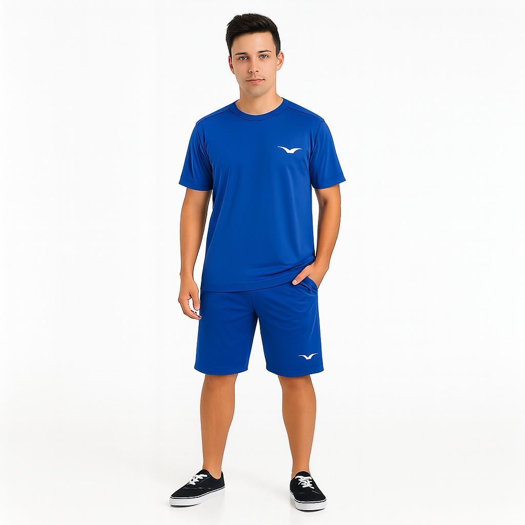 Super Kit 1 Camiseta Helanca e 1 Bermuda Chimpa Origins