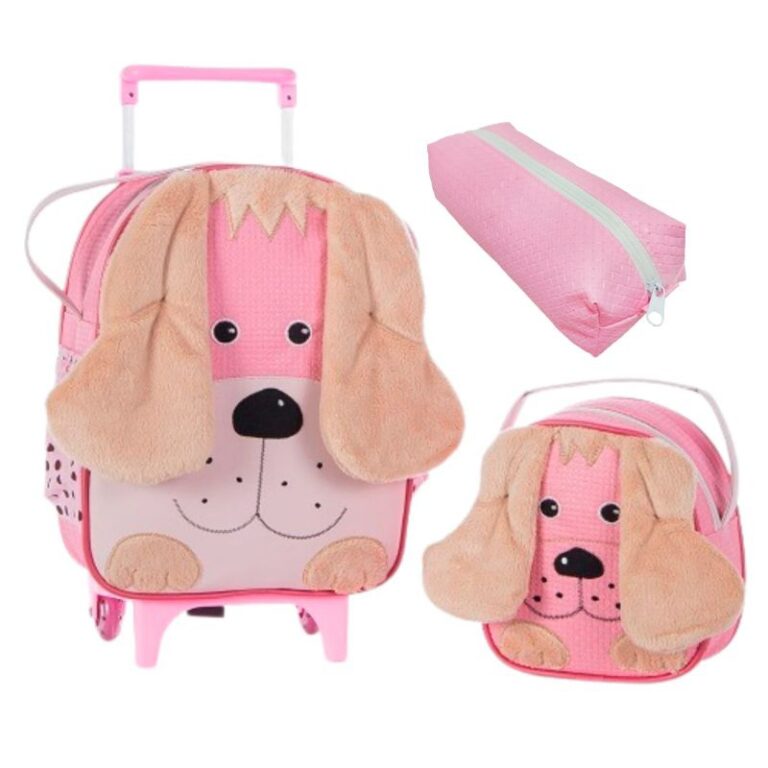 Mochila de Rodinhas Infantil Escolar com ou sem La