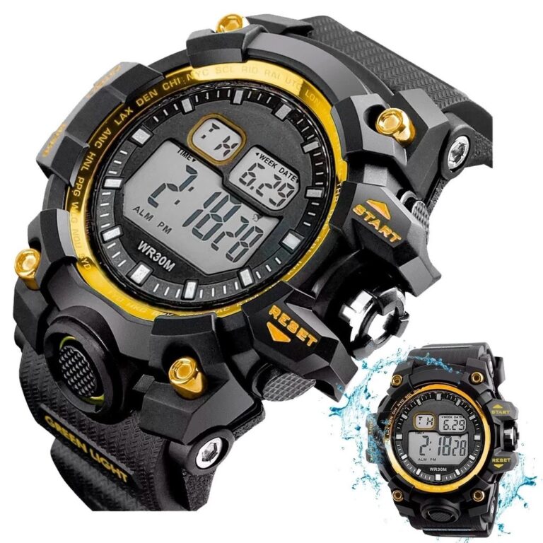 Relógio esportivo eletrônico à prova dágua par
