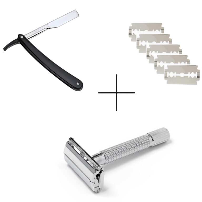 Kit Navalha Barbeiro Profissional + Aparelho de Ba
