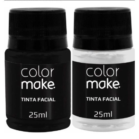 Kit Tinta Liquida Facial Colormake 25ml C/ 2 (pret
