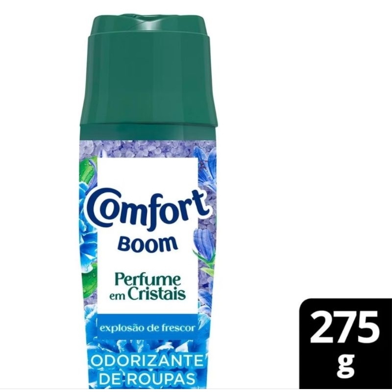 Comfort Boom, Odorizante de ROUPAS  Perfume em Cristais Explosão de Frescor 275g 20x mais perfume Co