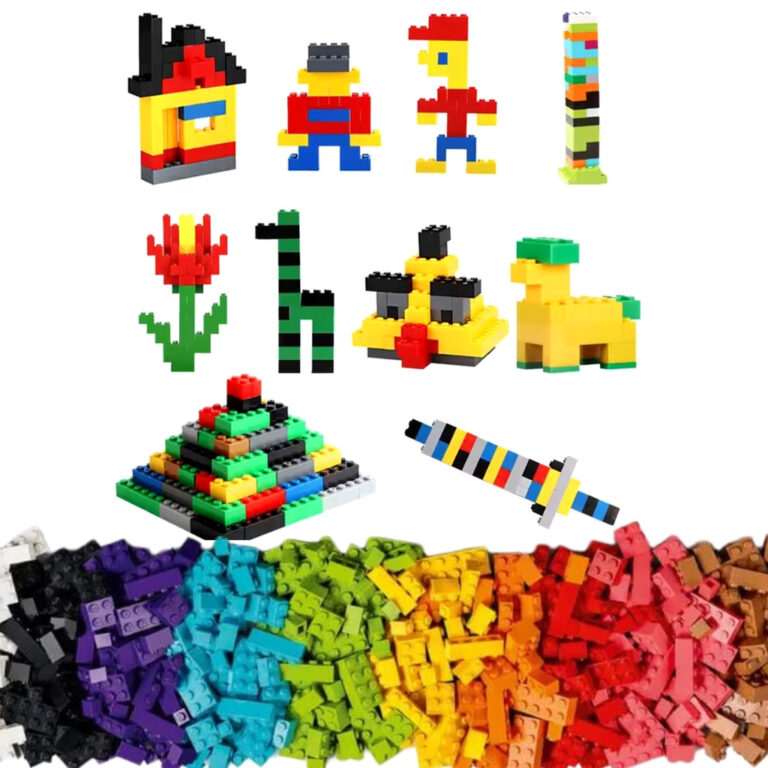 Brinquedo Blocos De Montar Infantil Educativo 1000