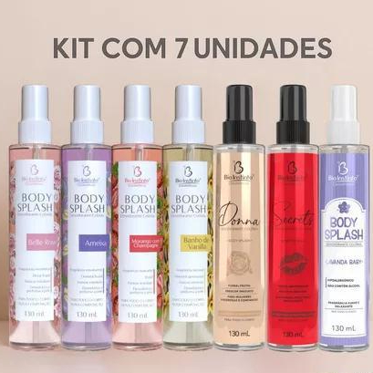 KIT 07 Body Splash BIO INSTINTO 130ml Perfume Colo