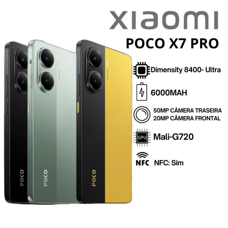 Celular Smartphone Xiaomi Poco X7 Pro 5G 256GB / 5