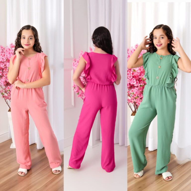 Macaquinho Infantil e Juvenil Pantalona Luxo ( 6 a