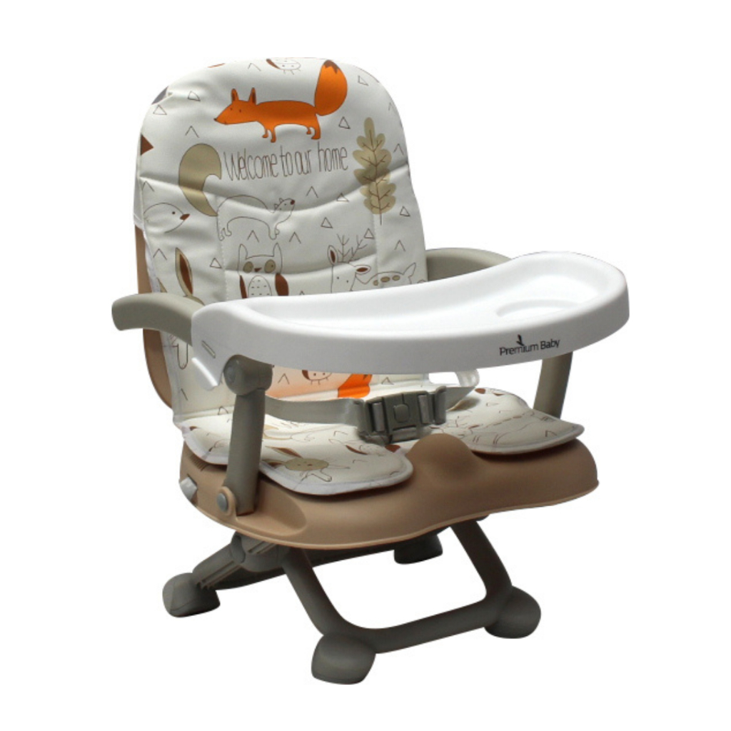 Cadeira de Alimentação bebe Cadeirinha de Refeição Infantil Para Bebê Portátil Cloud Bege Fox Premiu
