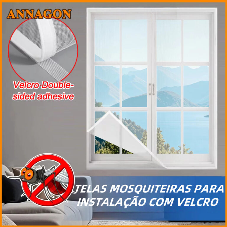 As telas anti-mosquito são adaptáveis e fáceis 