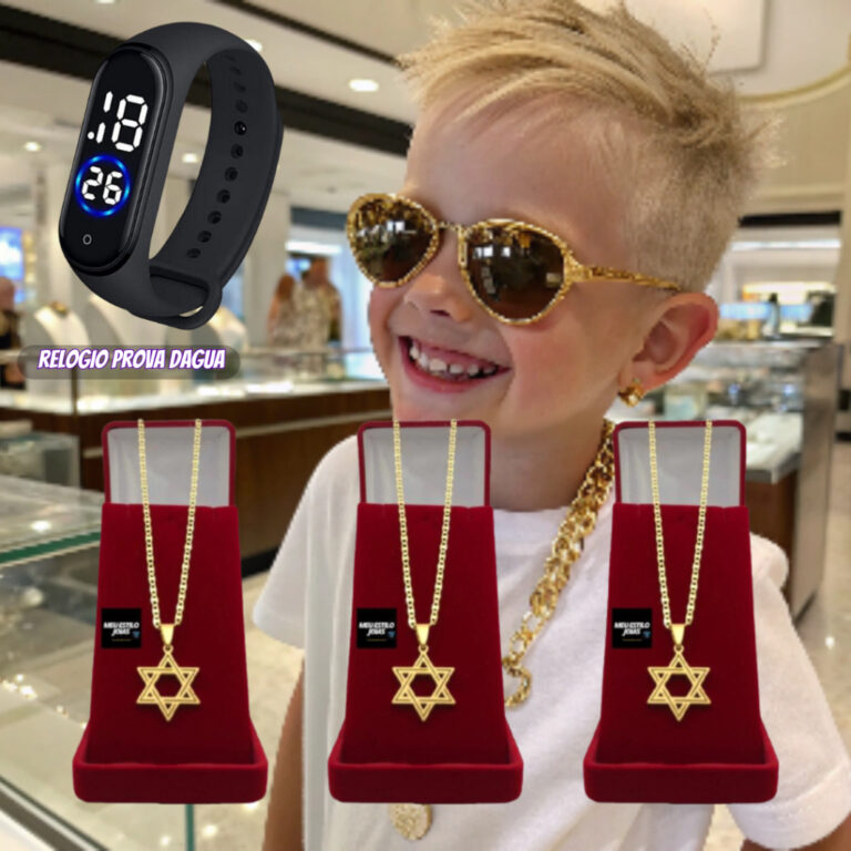 Corrente Infantil Masculina Piastini 3mm + Pingent