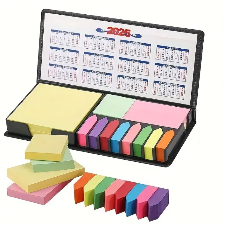 Conjunto de Notas Adesivas Vibrantes 2025 com Orga