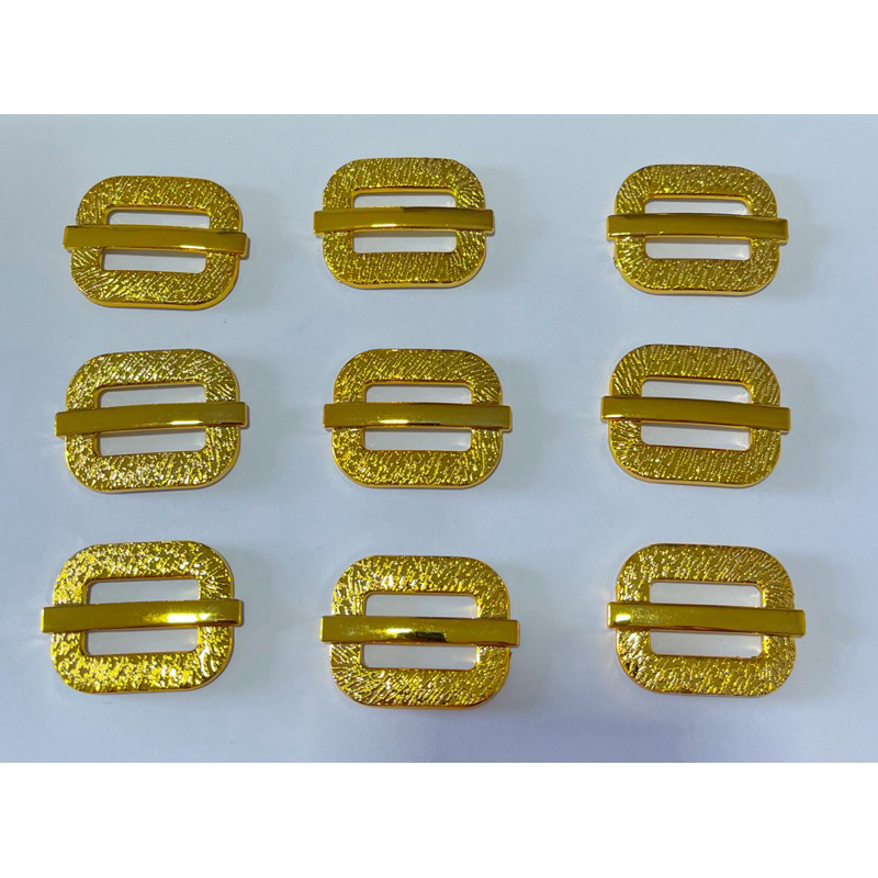 Fivela passador dourado ABS 30mm – 25 peças