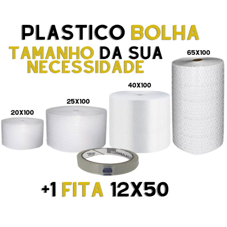 KIT PROTEÇÃO MUDANÇA Plástico Bolha 100M + FIT