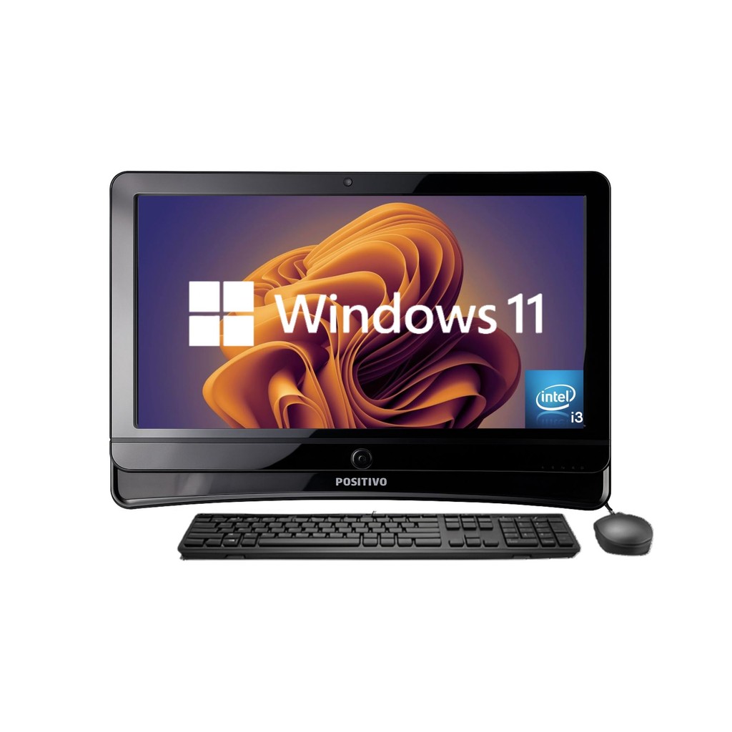 All In One AIO Computador Completo Positivo U900 Intel Core i3 2. i3-2330M Windows 11 PRO 18,5 Poleg