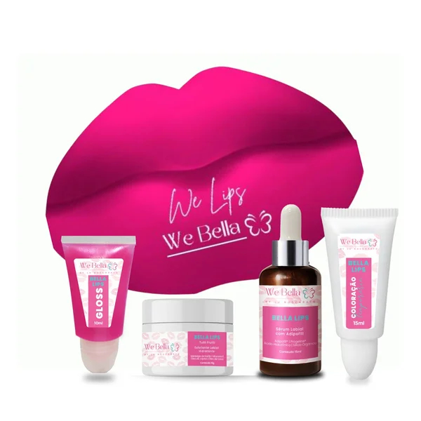 BELLA LIPS HIDRAGLOSS WE BELLA SERUM COLORAÇÃO E