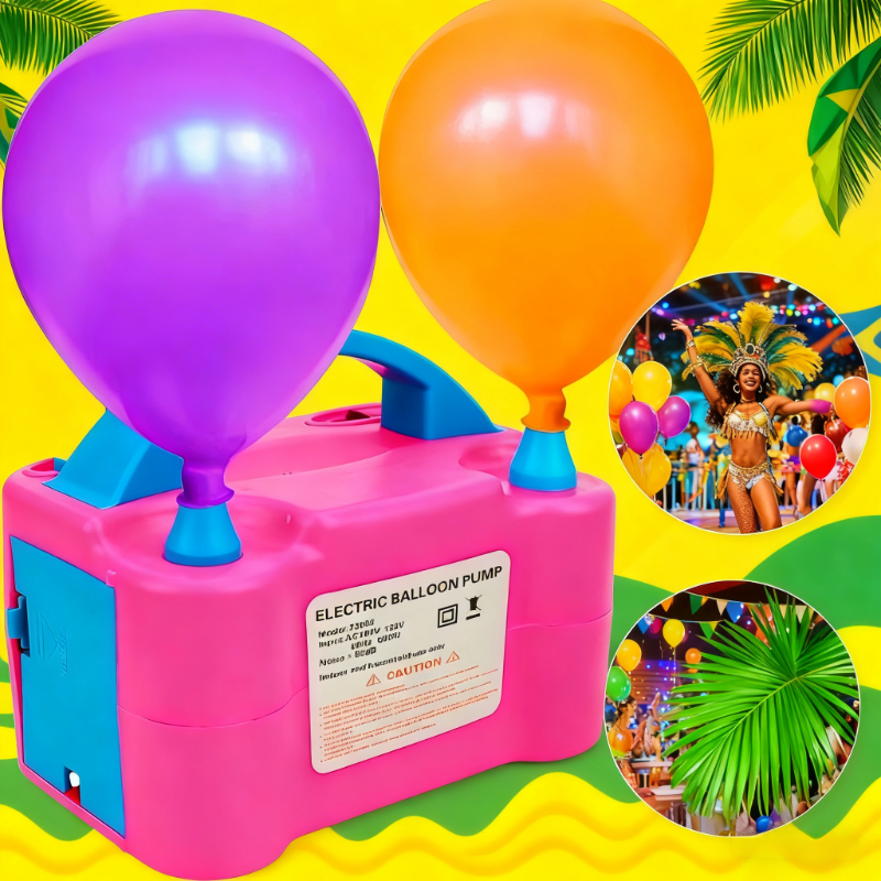 Inflador Elétrico de Balões Bexigas 110v/220v Festa Ornamentação Bomba de Encher Bola de Festascom 2