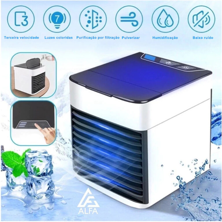 Mini Ar Condicionado Climatizador Usb Portátil Um