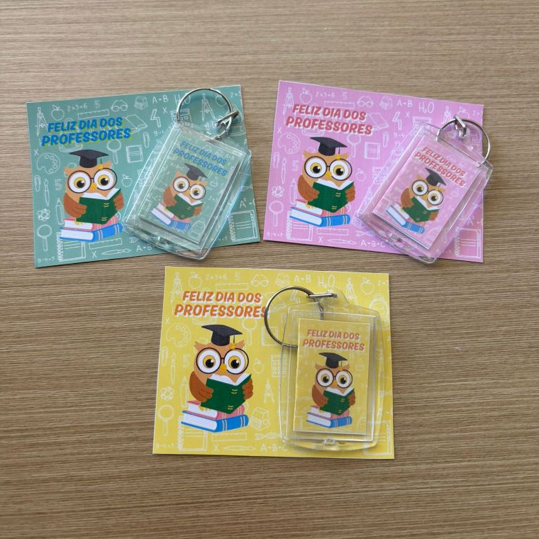 5 a 30 Unid Chaveiro Lembrancinha Dia dos Professo