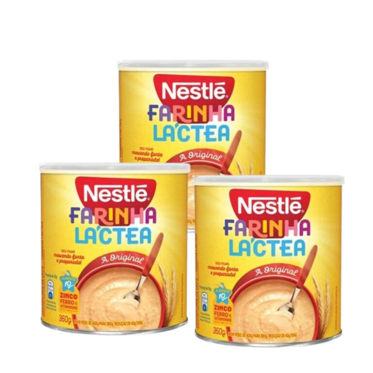 Farinha Láctea Nestlé 360g  Kit com 3 Unidades