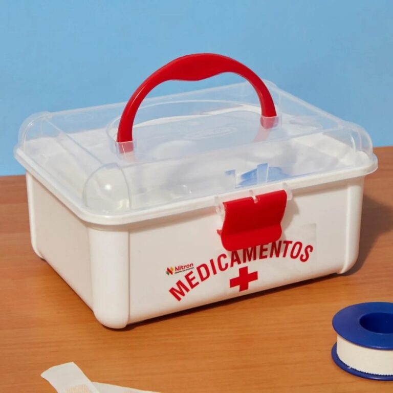 Maleta Caixa De Medicamentos Primeiros Socorros Pe