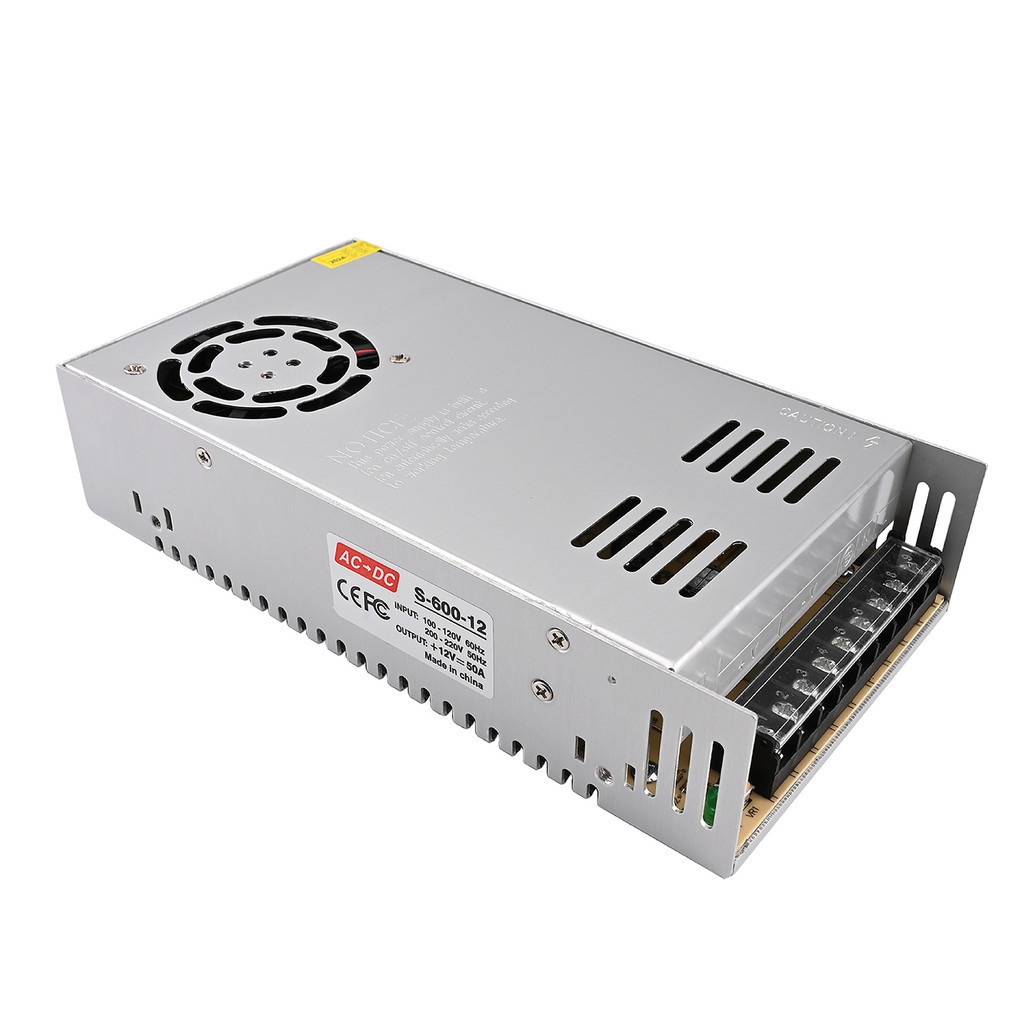 Fonte Chaveada Estabilizada Colmeia 12V 50A 600W Bivolt Para CFTV Câmeras Fita LED e Som