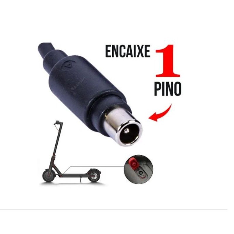 Fonte Carregador Bivolt Para Patinete Bicicleta Scooter 42v compatível com Ninebot ES2/ES4 Xiaomi Mi