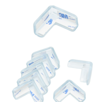 Kit 12 Protetor Quina De Mesa Em Silicone Com Ades