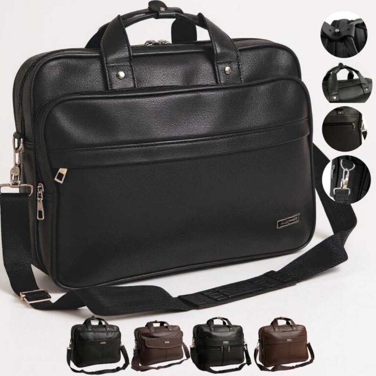 Pasta de Ombro Couro PU Organizador Documentos Pro