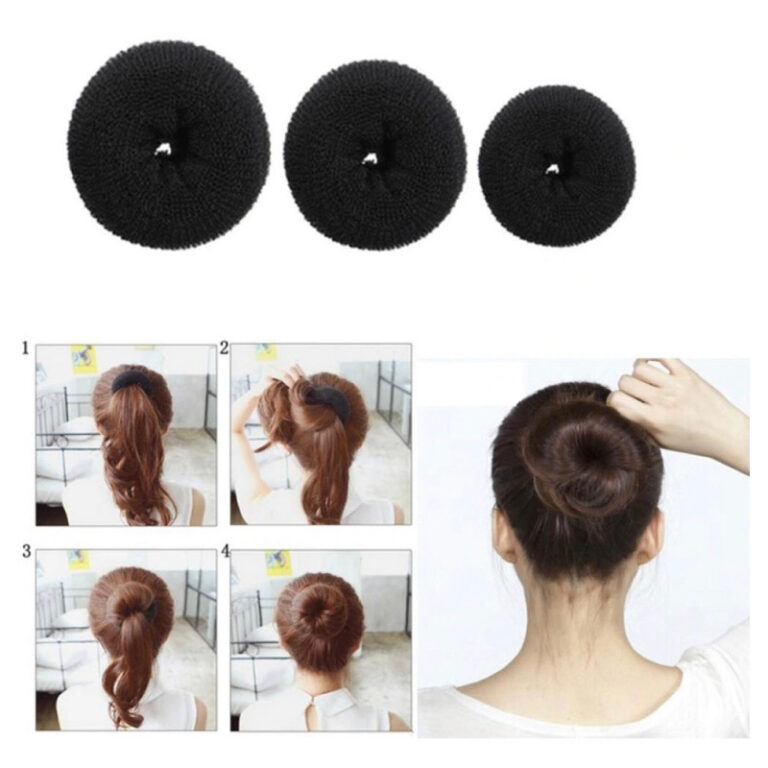 2 Esponjas Rosquinha Para Fazer Coque No Cabelo Do