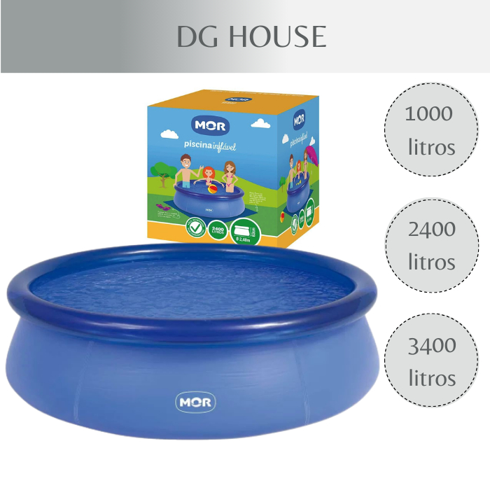 Piscina Infantil Redonda Inflável MOr Splash Fun 