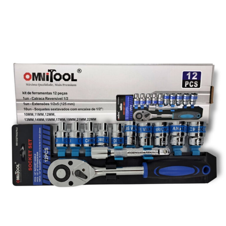 Jogo Soquetes 12 Peças 10 A 22mm Kit De Ferrament