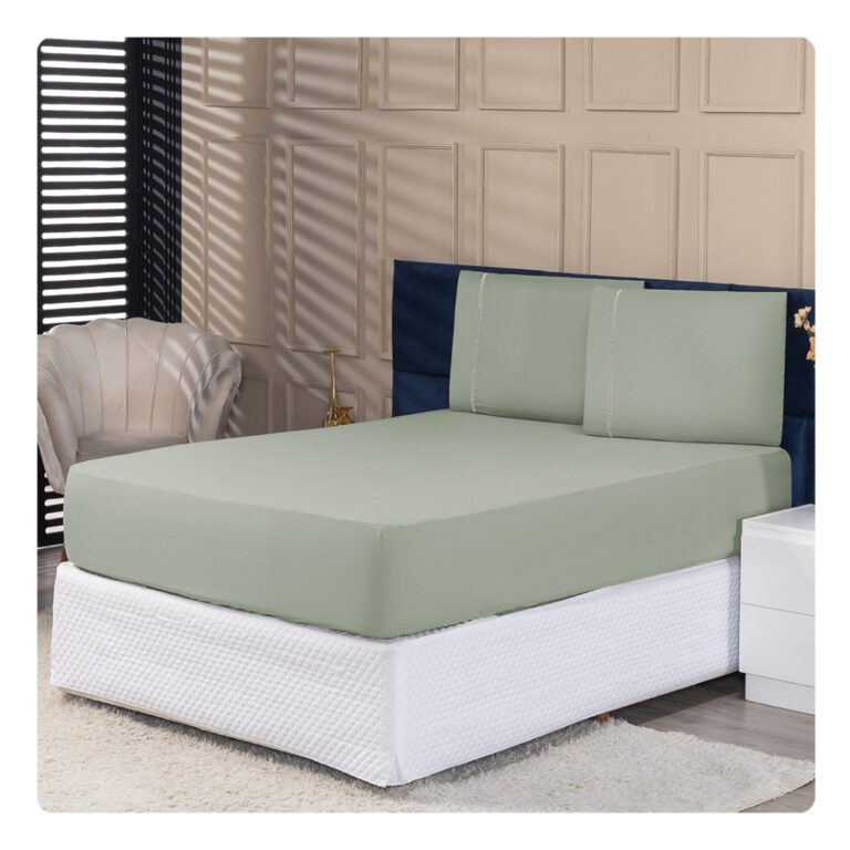 Jogo de Lençol 03 Peças 200 Fios Cama Queen Micr