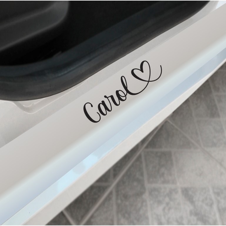 Adesivo Banco do Carona Nome Personalizado Carrro 