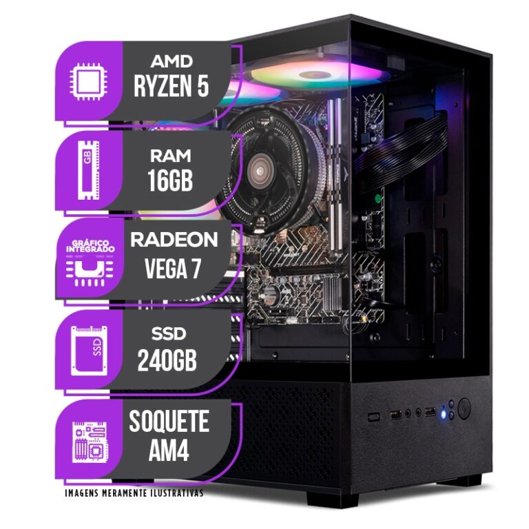 PC Gamer Mancer, AMD Ryzen 5 5600GT, Vega 7, 16GB 