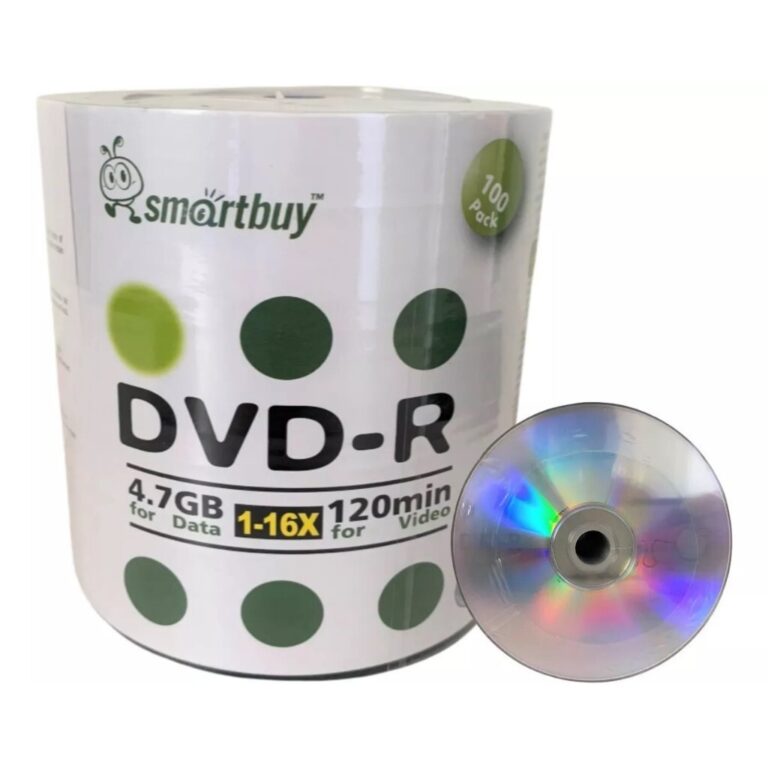 25 Unidades DVD-R Smartbuy – 4,7 GB – 