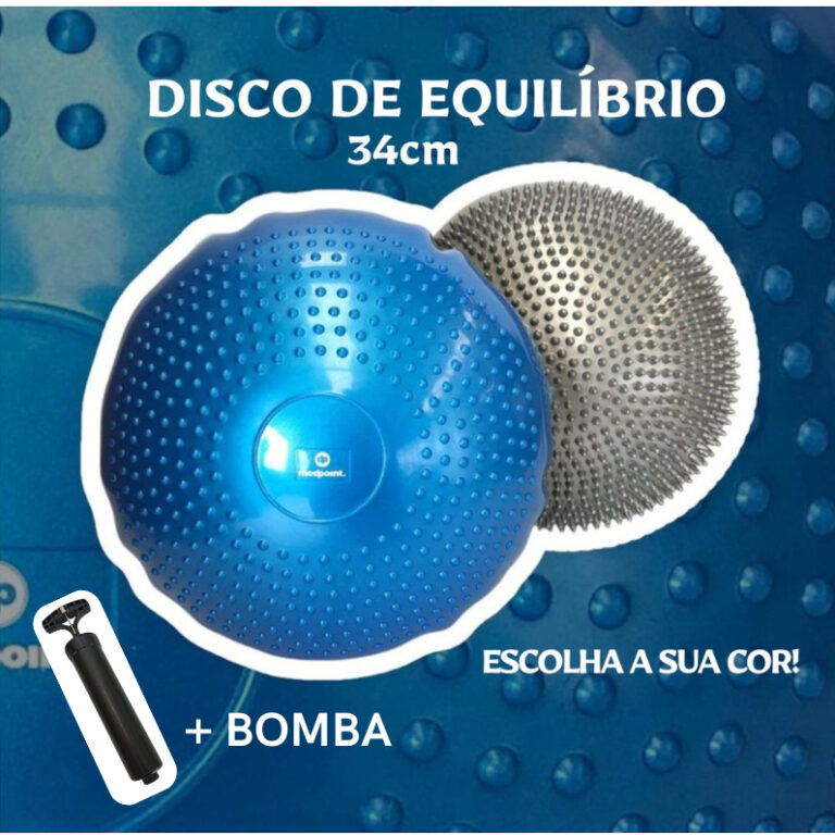 Disco de Equilibrio 34cm Inflável Almofada de Apo