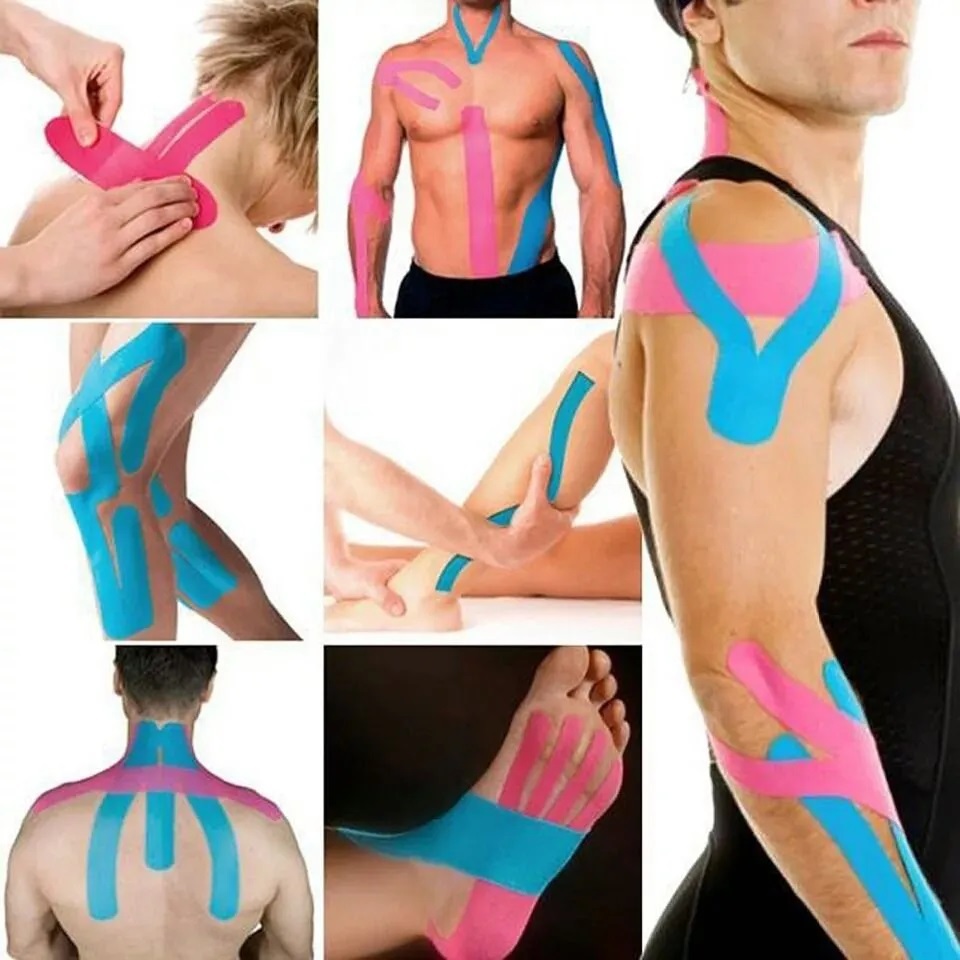 Kinesio Fita 5cm x 5m  Alta Elasticidade/Fixação | Previne Lesões/Dores/Melhora Circulação – SQ7748