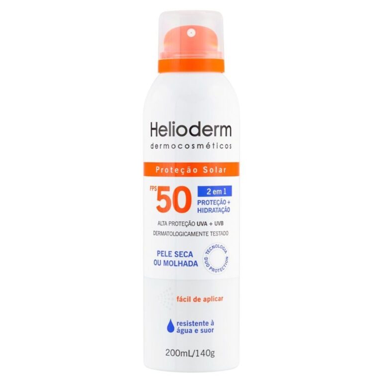 Protetor Solar Spray Helioderm Suncare FPS 50 200m