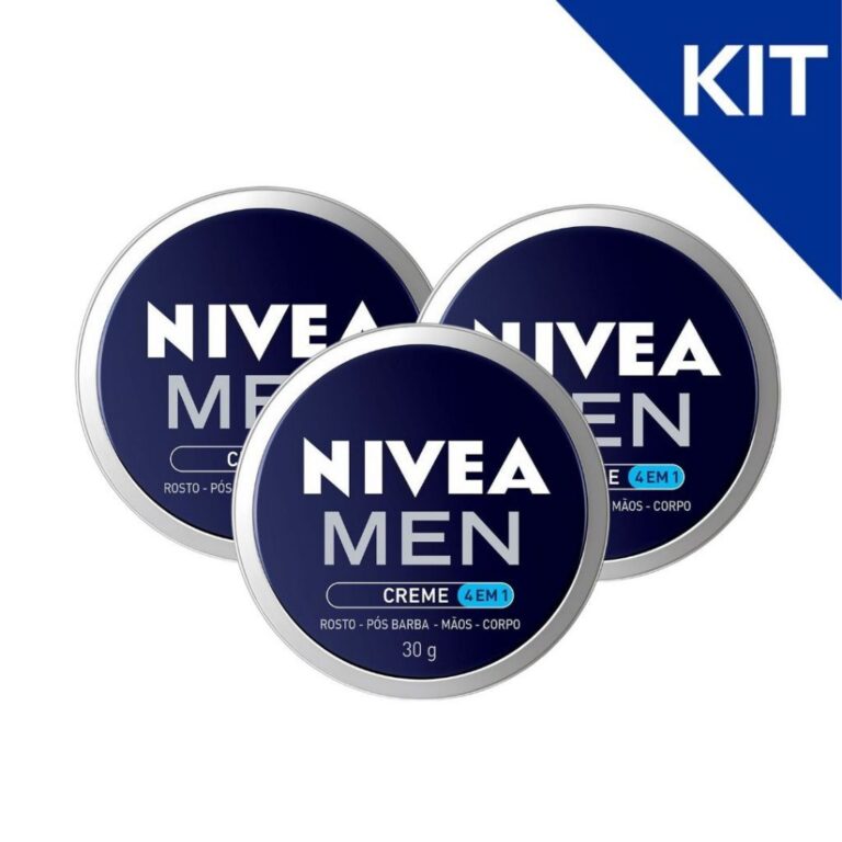 KIT 3X UNIDADES NIVEA MEN Creme 4 em 1 30g cada