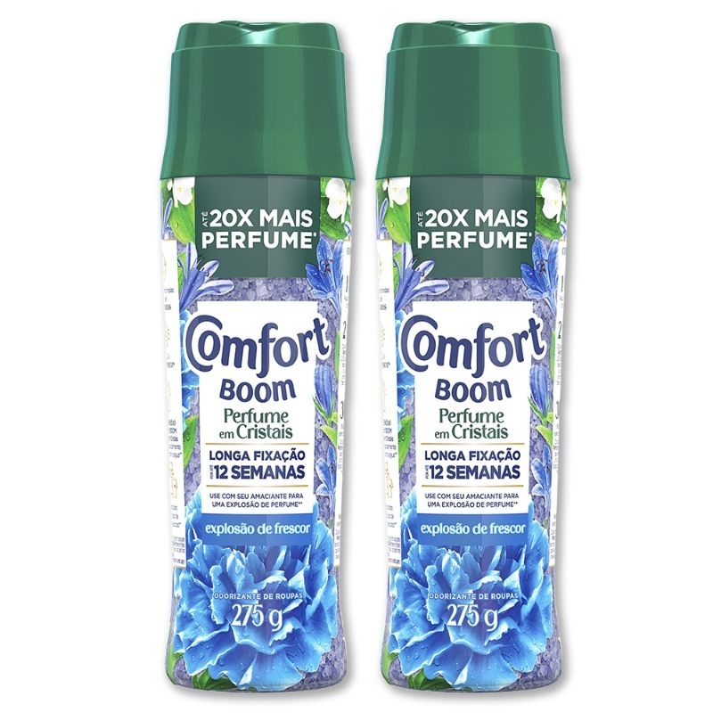 Comfort Boom Explosão Frescor 275g 20x mais perfume em sua Roupa kit com 2 uni.