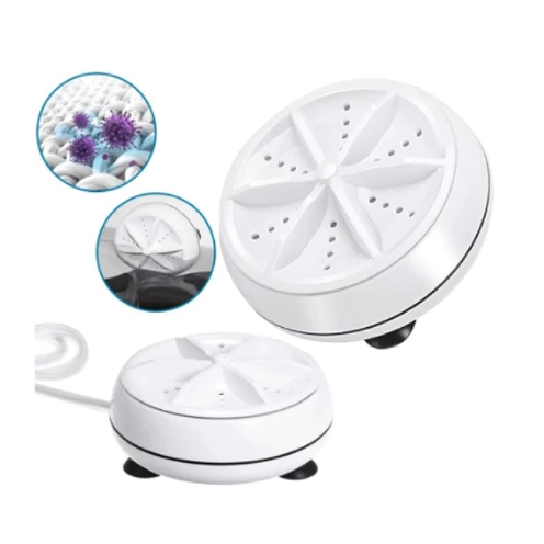 Pequena Mini Máquina de Lavar Rotativa Turbina Po