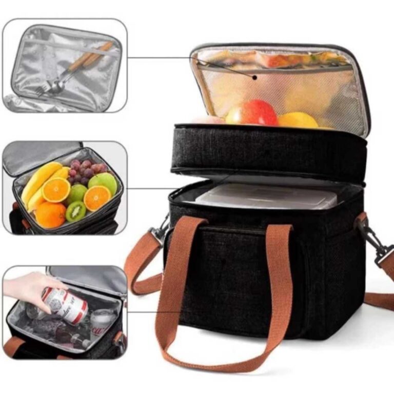 Bolsa Térmica 2 Compartimentos Com Alça De Mão 